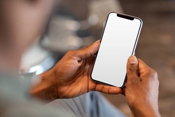 holding phone